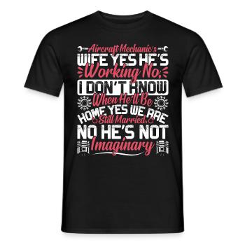Love Avion aviation - T-shirt homme - noir - Devant - AI Model Male 178 light (178cm)