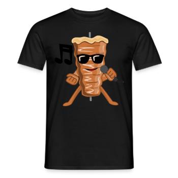 Musical Doner Kebab Kebab - T-shirt homme - noir - Devant - AI Model Male 178 light (178cm)
