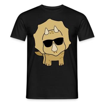 Dinosaurier lustiger Dino - Männer T-Shirt - Schwarz - Vorne - AI Model Male 178 light (178cm)