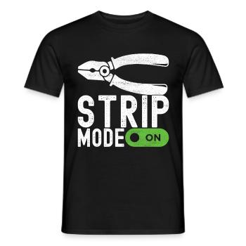Electrician Electronics Technician - Men's T-Shirt - black - Front - AI Model Male 178 light (178cm)