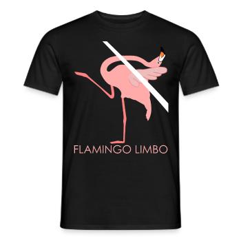 Flamants roses Limbo Flamants roses - T-shirt homme - noir - Devant - AI Model Male 178 light (178cm)