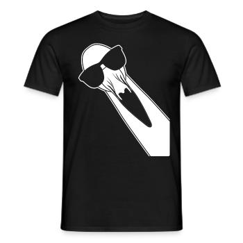 Flamingo mit Sonnenbrille Flamingos - Männer T-Shirt - Schwarz - Vorne - AI Model Male 178 light (178cm)