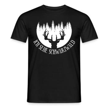 Schwarzwald - Männer T-Shirt - Schwarz - Vorne - AI Model Male 178 light (178cm)