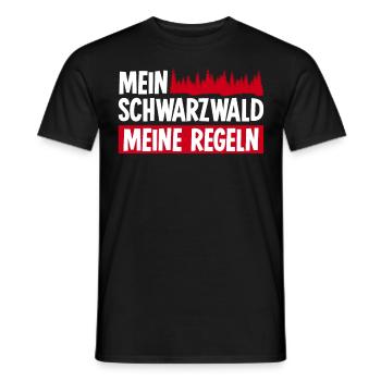 Schwarzwald Schwarzwälder - Männer T-Shirt - Schwarz - Vorne - AI Model Male 178 light (178cm)