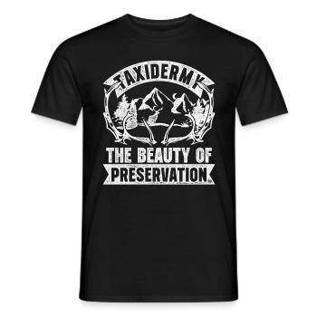 Taxidermiste Taxidermie Beauté De Préservation - T-shirt homme - noir - Devant - AI Model Male 178 light (178cm)