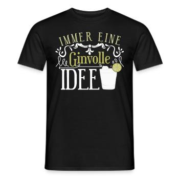 Gin Cocktail - Männer T-Shirt - Schwarz - Vorne - AI Model Male 178 light (178cm)