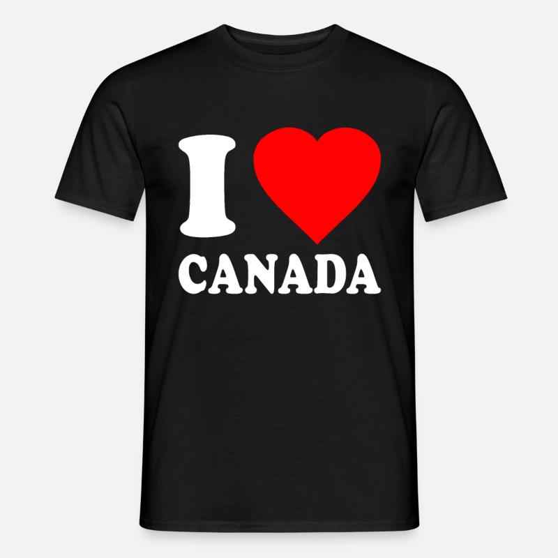 I Love Canada - Men’s T-shirt - black