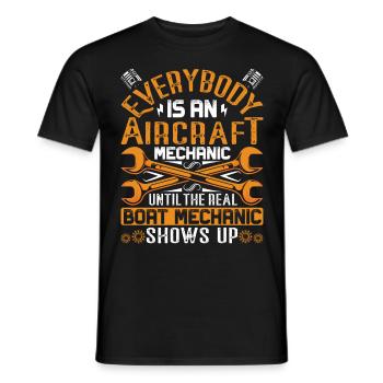 Love Avion aviation - T-shirt homme - noir - Devant - AI Model Male 178 light (178cm)