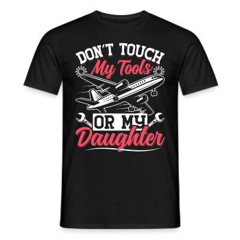 Love Avion aviation - T-shirt homme - noir - Devant - AI Model Male 178 light (178cm)