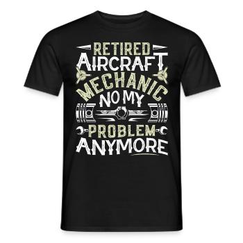 Love Avion aviation - T-shirt homme - noir - Devant - AI Model Male 178 light (178cm)