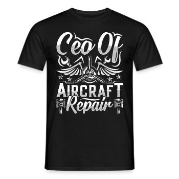 Love Avion aviation - T-shirt homme - noir - Devant - AI Model Male 178 light (178cm)