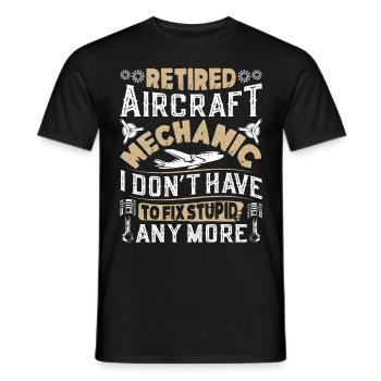 Love Avion aviation - T-shirt homme - noir - Devant - AI Model Male 178 light (178cm)