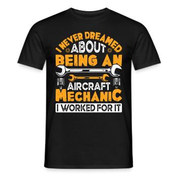 Love Avion aviation - T-shirt homme - noir - Devant - AI Model Male 178 light (178cm)