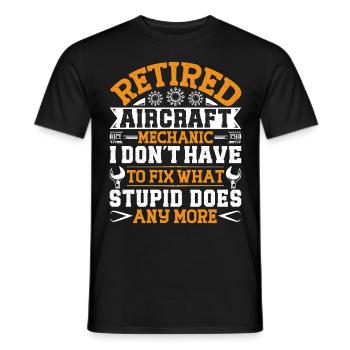 Love Avion aviation - T-shirt homme - noir - Devant - AI Model Male 178 light (178cm)