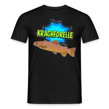 Angeln Forelle Angel Fischer Angler - Männer T-Shirt - Schwarz - Vorne - AI Model Male 178 light (178cm)