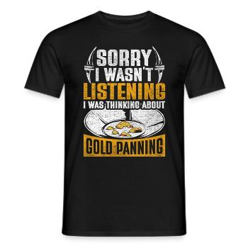 Gold prospectors, gold diggers, gold seekers - Men's T-Shirt - black - Front - AI Model Male 178 light (178cm)