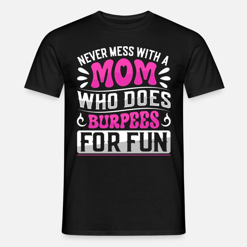 Burpees Exercises Workout - Men’s T-shirt - black