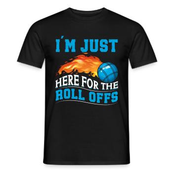 Funny Bocce Game - Men's T-Shirt - black - Front - AI Model Male 178 light (178cm)