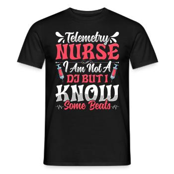 Nursing Assistant Design - Men's T-Shirt - black - Front - AI Model Male 178 light (178cm)