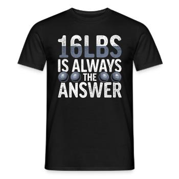 Shot Put Shot Put Shot Putter - Men's T-Shirt - black - Front - AI Model Male 178 light (178cm)