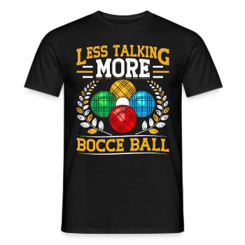 Funny Bocce Game - Men's T-Shirt - black - Front - AI Model Male 178 light (178cm)