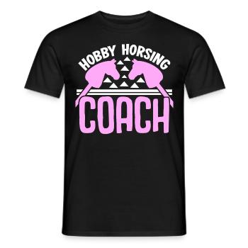 Hobby Horse Riding Hobbyhorse - Men's T-Shirt - black - Front - AI Model Male 178 light (178cm)