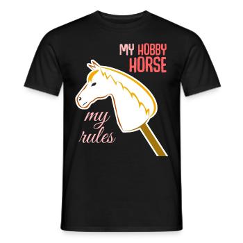 Hobbyhorse Hobby Horse - Men's T-Shirt - black - Front - AI Model Male 178 light (178cm)