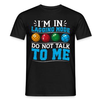 Funny Bocce Game - Men's T-Shirt - black - Front - AI Model Male 178 light (178cm)