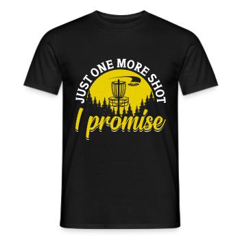 Let me play Discgolf - Men's T-Shirt - black - Front - AI Model Male 178 light (178cm)