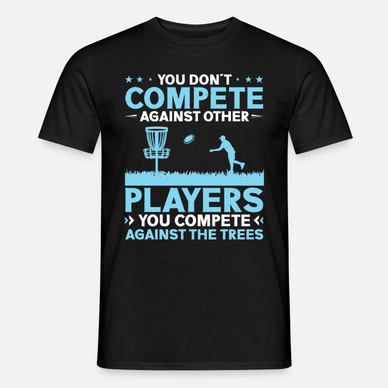 Let me play Discgolf - Männer T-Shirt - Schwarz