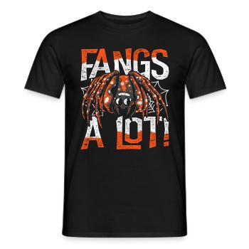 Tarantula Fangs A Lot - Men's T-Shirt - black - Front - AI Model Male 178 light (178cm)