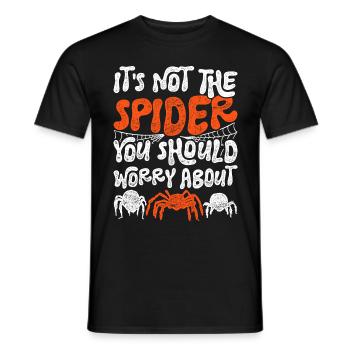 Tarantula Not The Spider You Should Worry About - Men's T-Shirt - black - Front - AI Model Male 178 light (178cm)