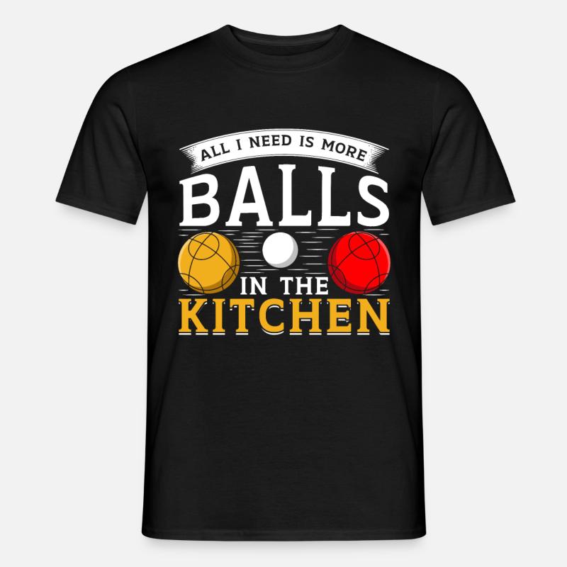 Funny Bocce Game - Men's T-Shirt - black