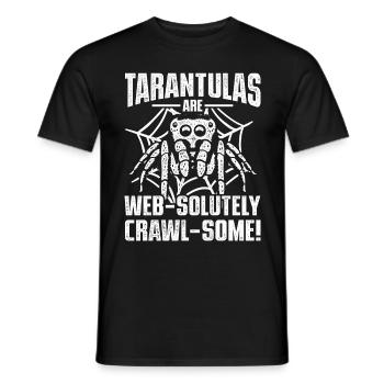 Tarantula Tarantulas Are Web-solutely Crawl-some - Men's T-Shirt - black - Front - AI Model Male 178 light (178cm)