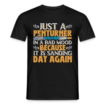 Pen Turning Kit - Men's T-Shirt - black - Front - AI Model Male 178 light (178cm)