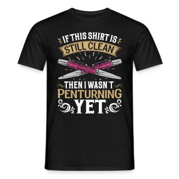 Pen Turning Kit - Men's T-Shirt - black - Front - AI Model Male 178 light (178cm)