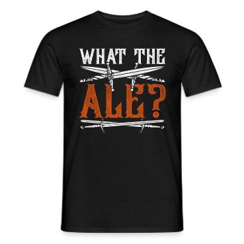 Mittelalterfest Mittelaltermarkt What The Ale? - Männer T-Shirt - Schwarz - Vorne - AI Model Male 178 light (178cm)