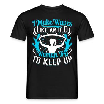 Aerobic Exercise Designs - Men's T-Shirt - black - Front - AI Model Male 178 light (178cm)
