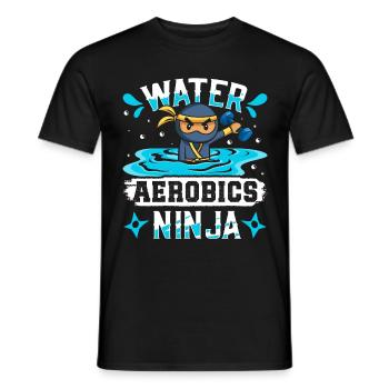 Aerobic Exercise Designs - Men's T-Shirt - black - Front - AI Model Male 178 light (178cm)