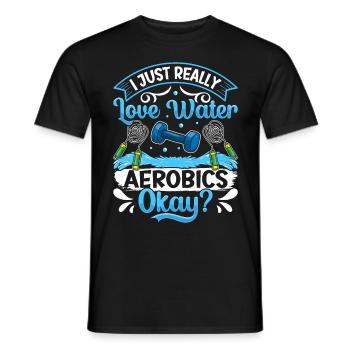 Aerobic Exercise Designs - Men's T-Shirt - black - Front - AI Model Male 178 light (178cm)