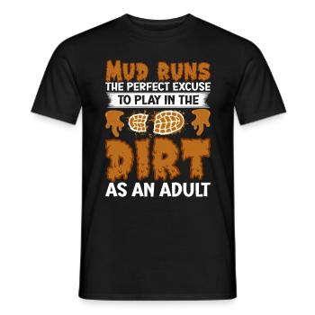 Perfect funny Race - Männer T-Shirt - Schwarz - Vorne - AI Model Male 178 light (178cm)