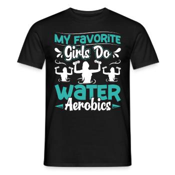 Aerobic Exercise Designs - Men's T-Shirt - black - Front - AI Model Male 178 light (178cm)