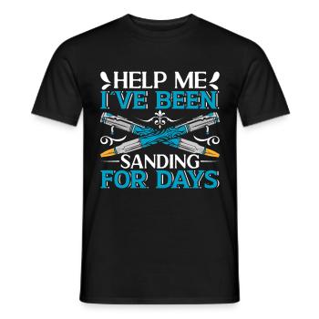 Pen Turning Kit - Men's T-Shirt - black - Front - AI Model Male 178 light (178cm)