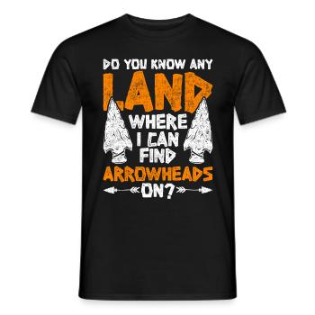 Pfeilspitzen Speerspitze Arrowhead Hunter - Männer T-Shirt - Schwarz - Vorne - AI Model Male 178 light (178cm)