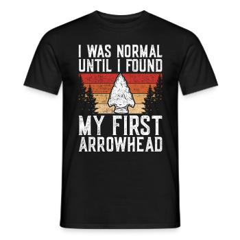 Pfeilspitzen Speerspitze Arrowhead Hunter - Männer T-Shirt - Schwarz - Vorne - AI Model Male 178 light (178cm)