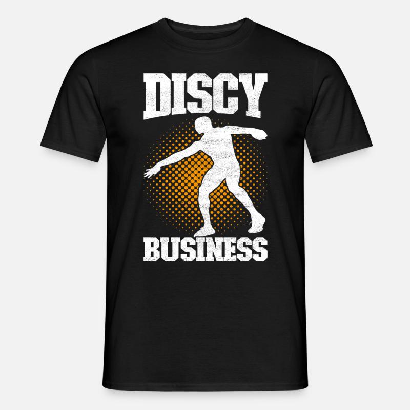 Discuswerfer Discuswurf - Männer T-Shirt - Schwarz
