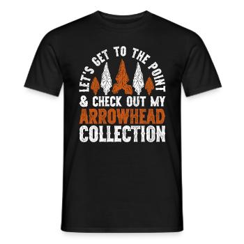 Pfeilspitzen Speerspitze Arrowhead Hunter - Männer T-Shirt - Schwarz - Vorne - AI Model Male 178 light (178cm)