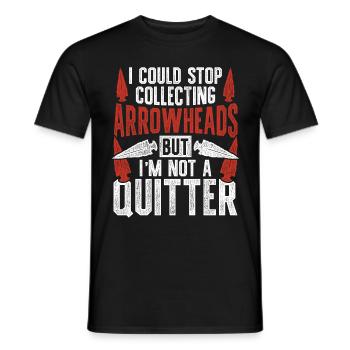 Pfeilspitzen Speerspitze Arrowhead Hunter - Männer T-Shirt - Schwarz - Vorne - AI Model Male 178 light (178cm)