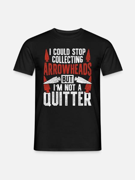 Pfeilspitzen Speerspitze Arrowhead Hunter - Männer T-Shirt - Schwarz