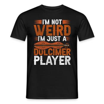 I'm Not Weird I'm Just A Dulcimer Player - Männer T-Shirt - Schwarz - Vorne - AI Model Male 178 light (178cm)